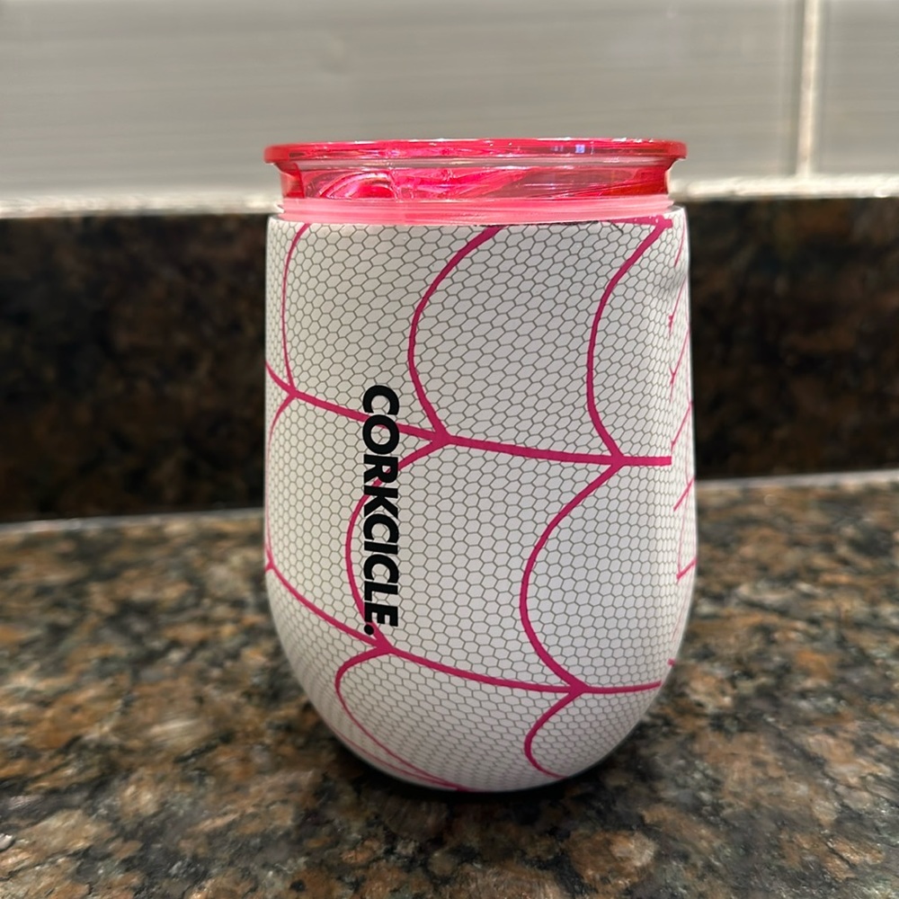 Corkcicle spider girl wine tumbler.